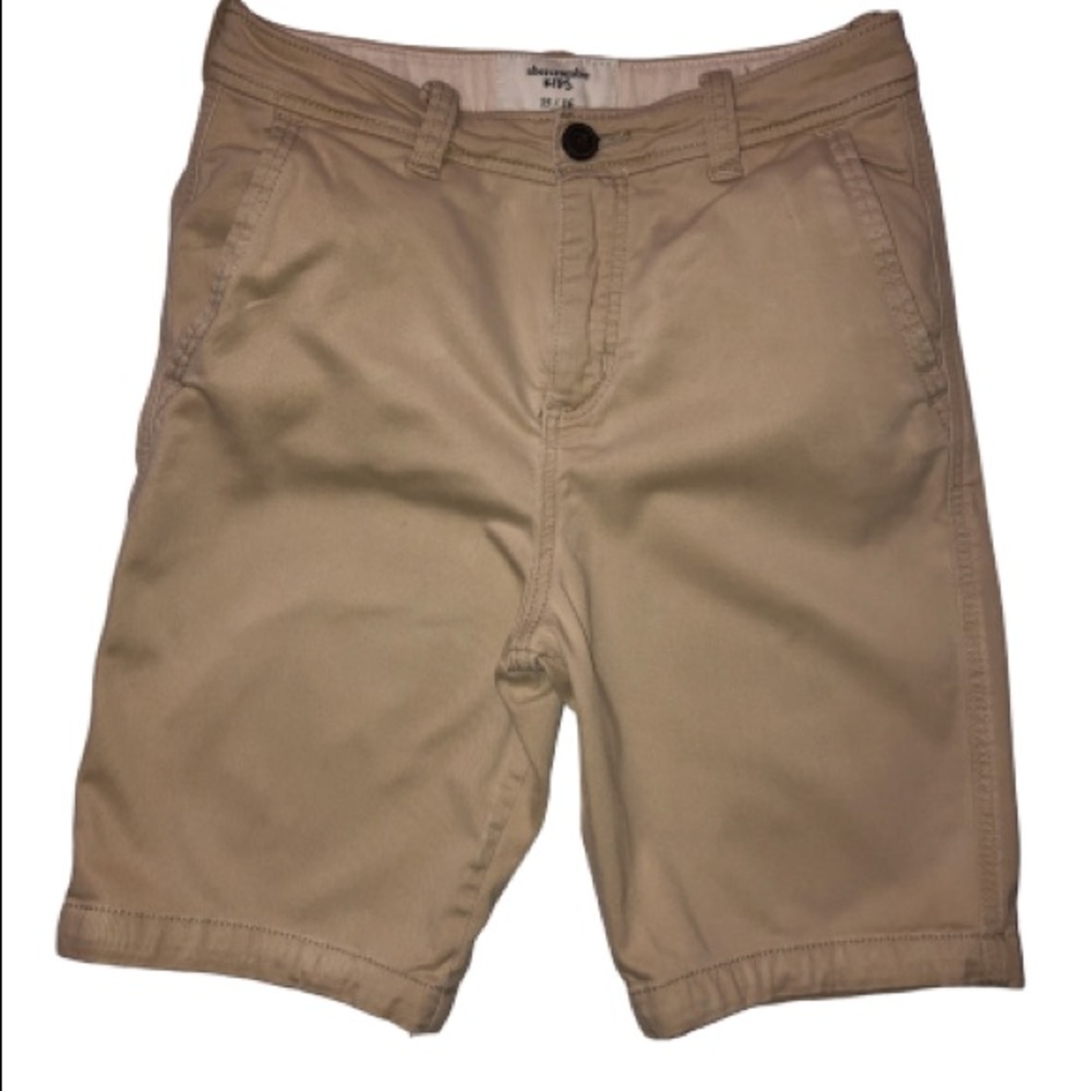 2 for $15 Abercrombie kids khaki shorts size 15/16